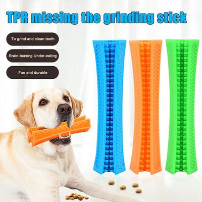 Kauspielzeug für Hunde Hundebürsten-Stick Reinigungs-Zahnbürsten Interaktiver Welpen-Beißring TPR Haustier Zahnpflege Spielzeug