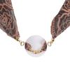 Elegant Rose Embroidered Square Scarf Women Lightweight Headwrap Breathable Neck Wrap