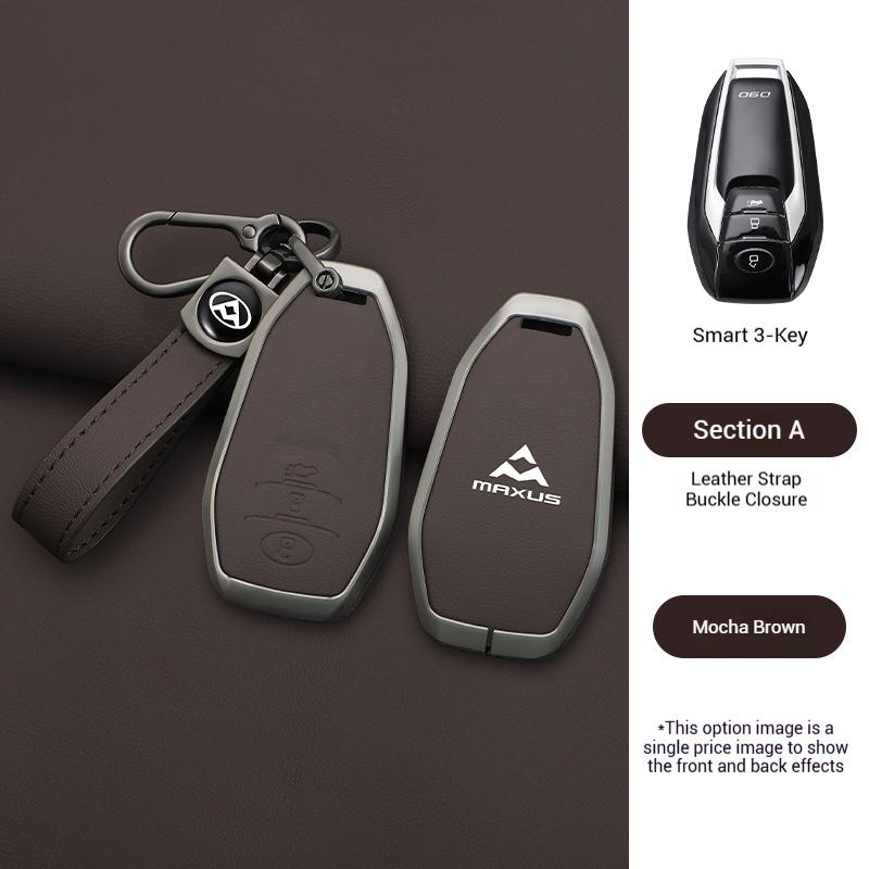 Zinc Alloy Leather Car Remote Key Case Cover For MAXUS LDV T60 G10 G20 V80 V90 T70 D90 2017 G50 D60 Holder Keychain Accessories