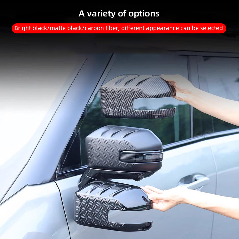 2Pcs Car Side Door Mirror Covers Exterior Reverse Mirror Shell Covers For Chery Jetour Traveller T2 2024 ABS Exterior Parts