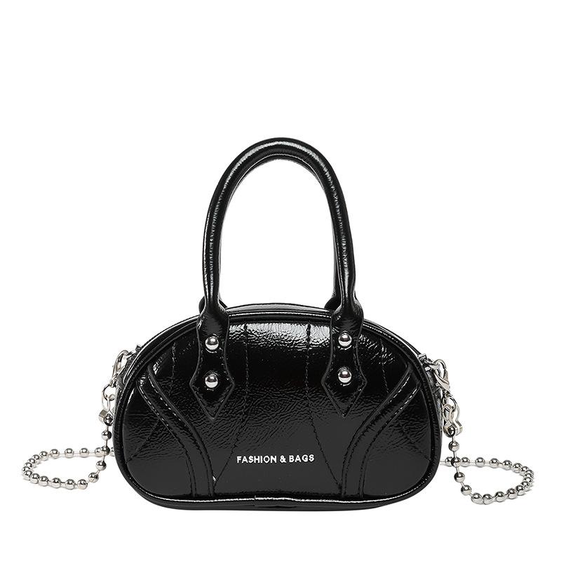 Personalized Spice Girl Style Niche Design Sense Portable Bowling Bag Foreign Style Versatile Chain Crossbody Bag Female