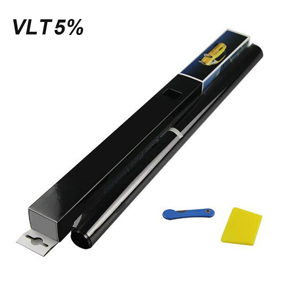 300X50CM Tinted Film Black Car Glass High Quality New