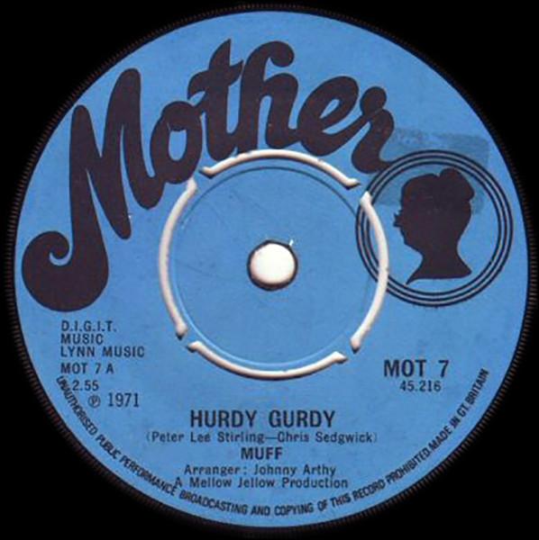 

7inch Record MUFF MURFIN - Hurdy Gurdy MOT7 Mother 1971 UK Rock Used