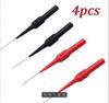 1/2pcs Insulation Piercing Needle Non-destructive Multimeter Test Probes Red/Black 30V-60V For Banana Plug