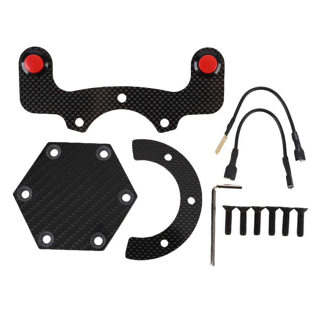 Steering Wheel Center Cap Kit High Strength Carbon Fiber 6 Hole Replacement VERTEX 6 Bolts Steering Wheels