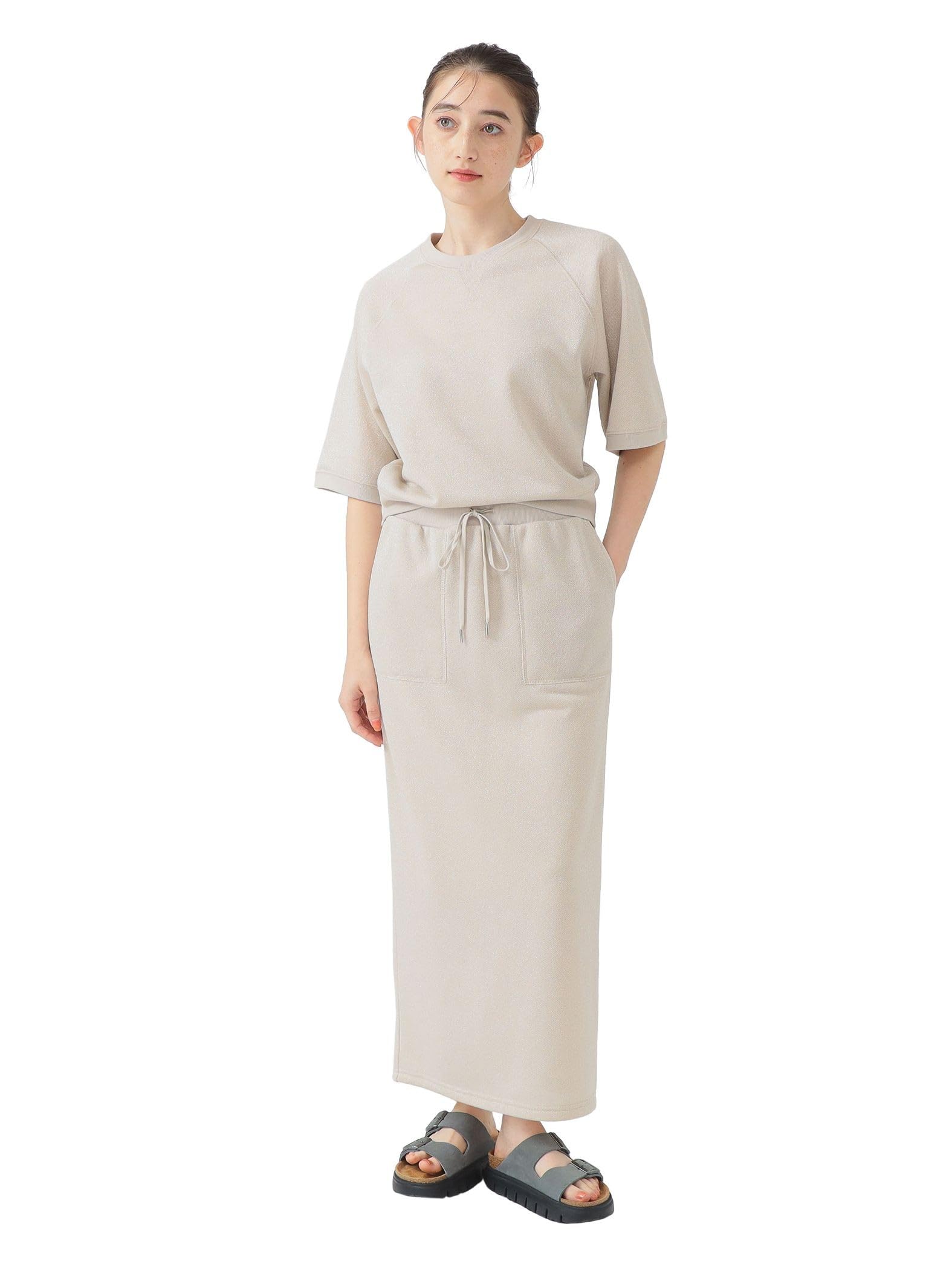 

LIFE STORE by BEAMS Glitter Fleece Dress Light Beige BMING Women s (Size S-M) бежевый