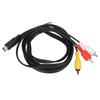 Nickel Plated Mini DIN 9 Pin to 3RCA Cable Plug and Play Mini DIN Cable  Audio Equipment
