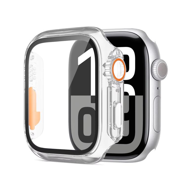 Cambia con Custodia per Orologio PC Integrata in Vetro Temperato Ultra 49mm per Apple Watch Serie 6/5/4/SE 44mm, Copertura Anti-Caduta Completamente Avvolgente, Solo Custodia