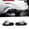 Exhaust Muffler Tips Set End Pipe Trim Replacement for 3 Series  0  1 M Sport M340 2019‑2021