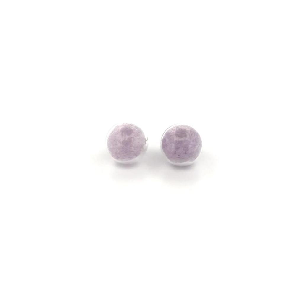zakkaism Mini-Ohrstecker mit Zuckerwatte-Motiv, handgefertigter Schmuck aus 925er Sterlingsilber als Geschenk für Damen