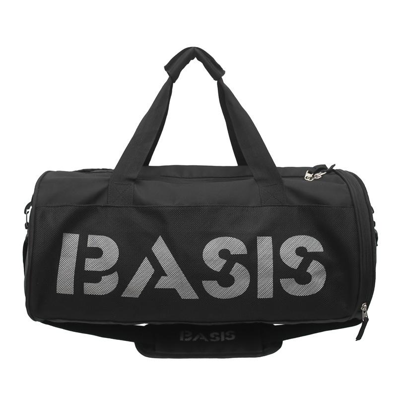 

Men s and women s fashion trend sports dry and wet separation fitness bag short trip out with shoe compartment portable travel bag чорний