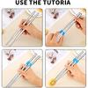 10 Pcs Reble Chopstick Helpers Training Chopsticks Beginners Training Chopsticks for AdultsChinese Chopstick Helper for Adults, Kids, Beginner,