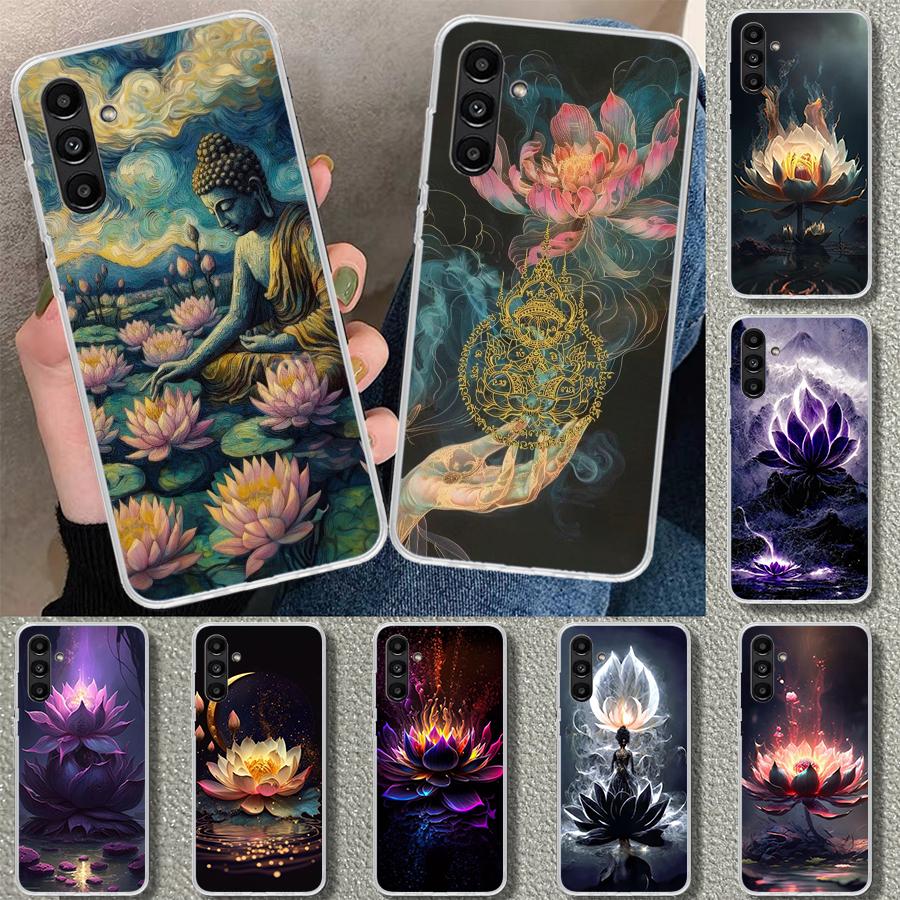 Buddhist Fire Lotus Phone Case Cover for Samsung Galaxy A17 A16 A26 A36 A56 A57 A37 A15 A25 A35 A55 A14 A24 A34 A54 A13 A23 A33