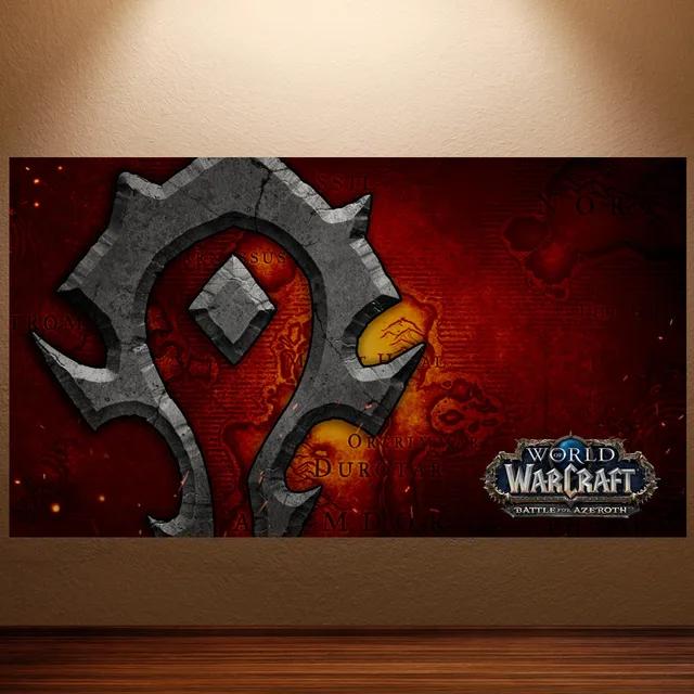 World of Warcraft Retro Canvas Poster Classic Game Wall Art for Game Room Decor Wall Sticker Painting