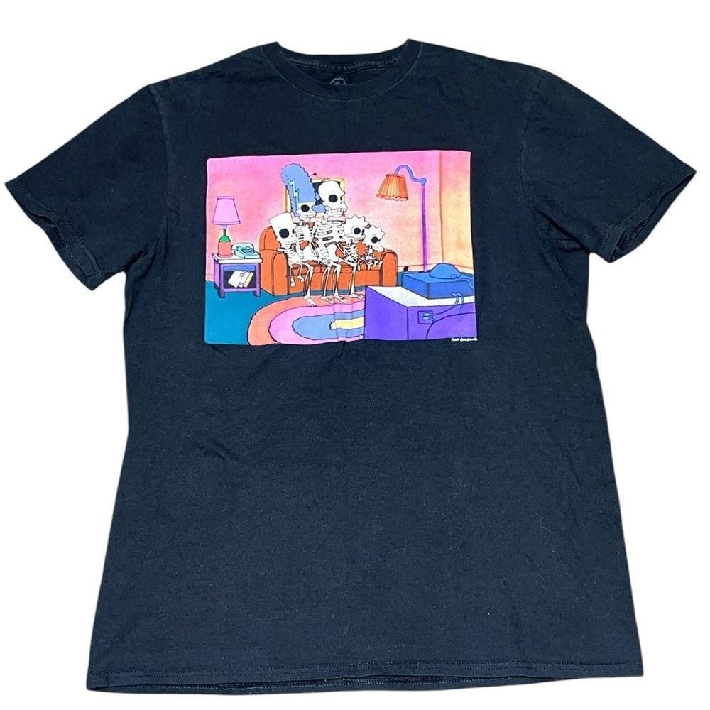 The Simpsons Men s Skeleton Family Inside House T-Shirt Size M S разноцветный