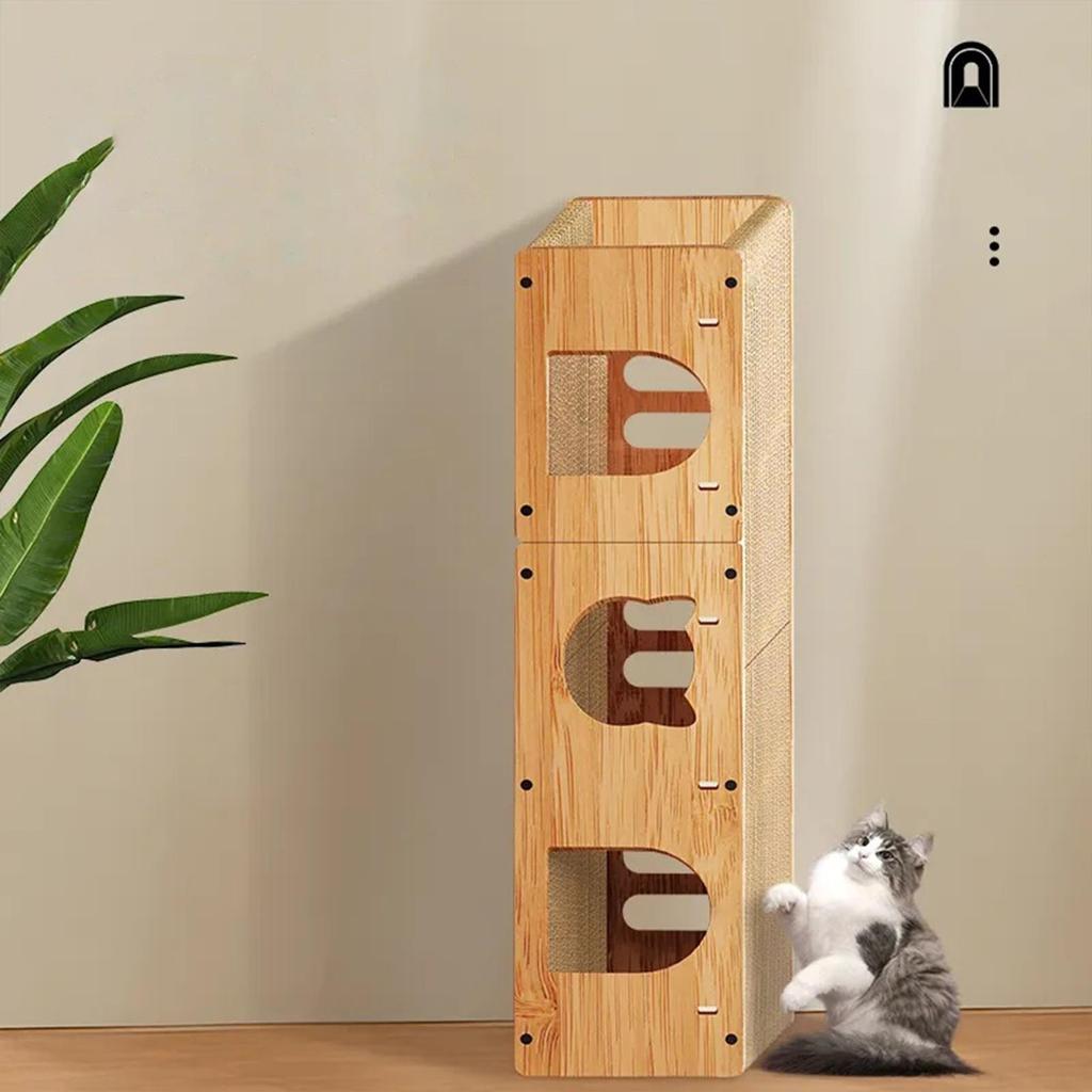 Tunnel with Scratch Pad And Interactive Ball for Home Cats