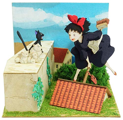 Sankei Studio Ghibli Мини Служба доставки Кики Кики и семья Джиджи Бумажная модель MP07-125