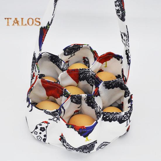 Cestino Per Raccolta Uova A Forma Di Gallina | In Tela Resistente Per Pollaio, Oche E Anatre - Foto 2