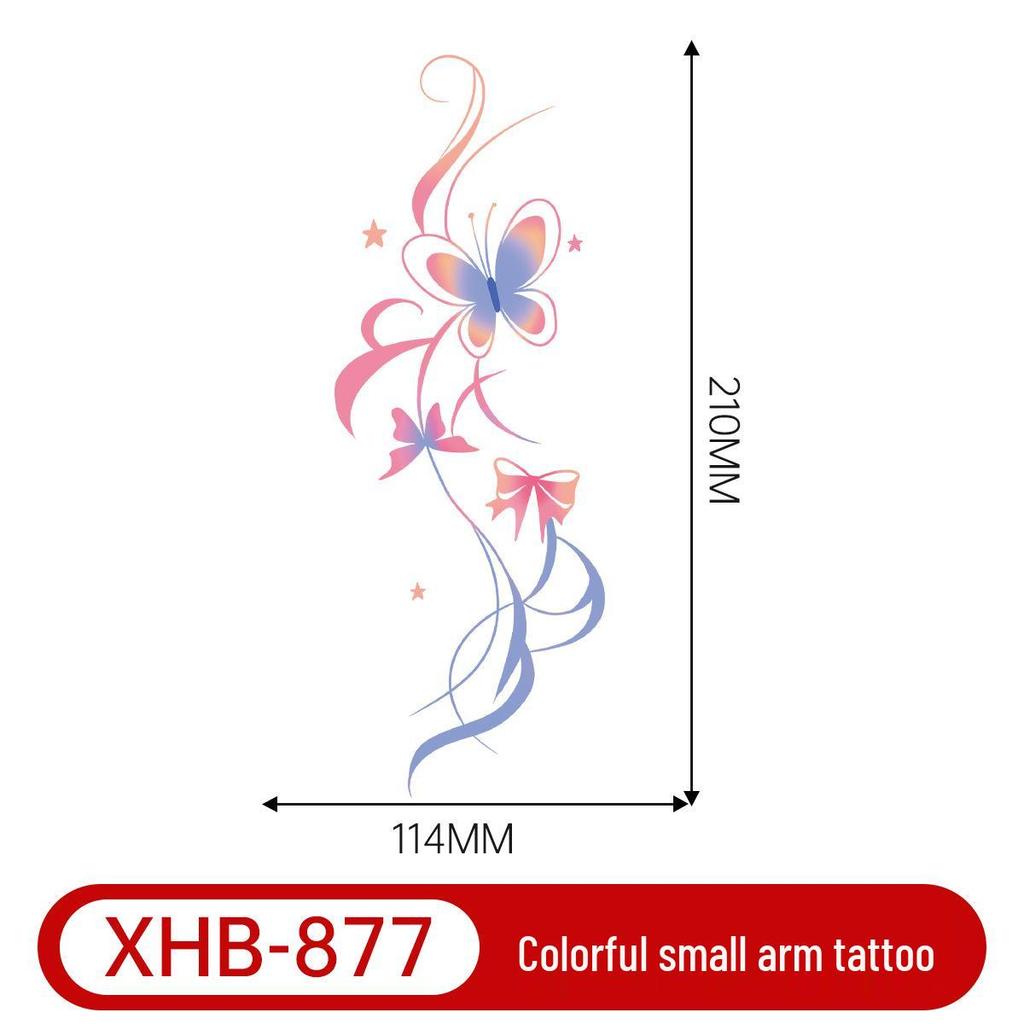 Colorful Butterfly Tattoo: Long-lasting, Waterproof, Semi-permanent Arm Art for a Fresh, Cool Look