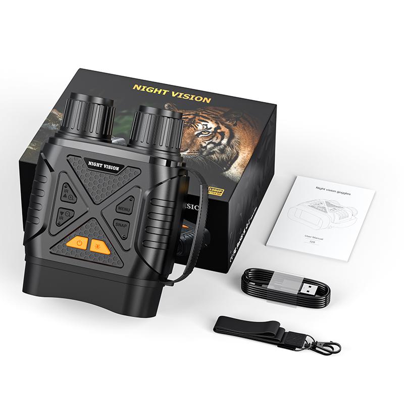 

Бінокль Пристрій нічного бачення 1080P HD Інфрачервона камера 10x Digital 800m Full Dark Telescope Goggles For Hunting Outdoor Camping чорний