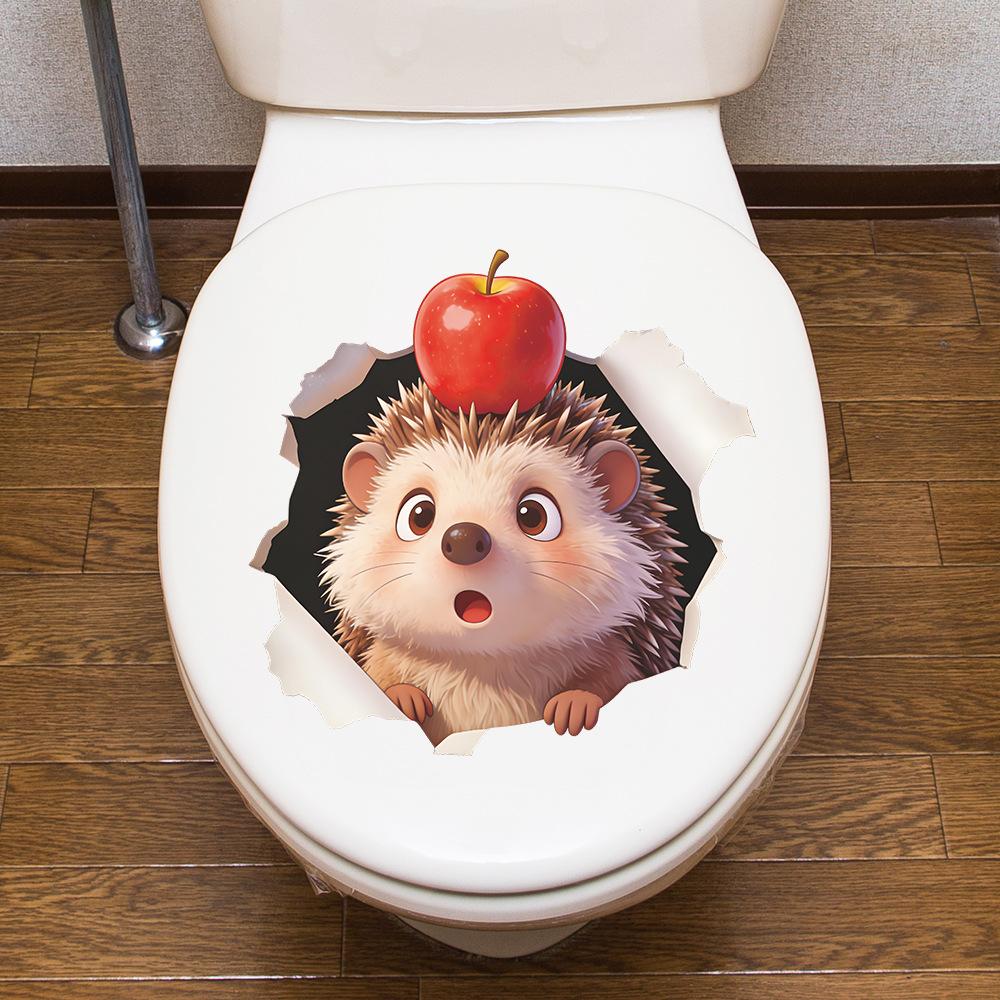 Cartoon Cute Hedgehog Fridge Magnet Sticker Self-Adhesive Removable for Kitchen Home Decor Art