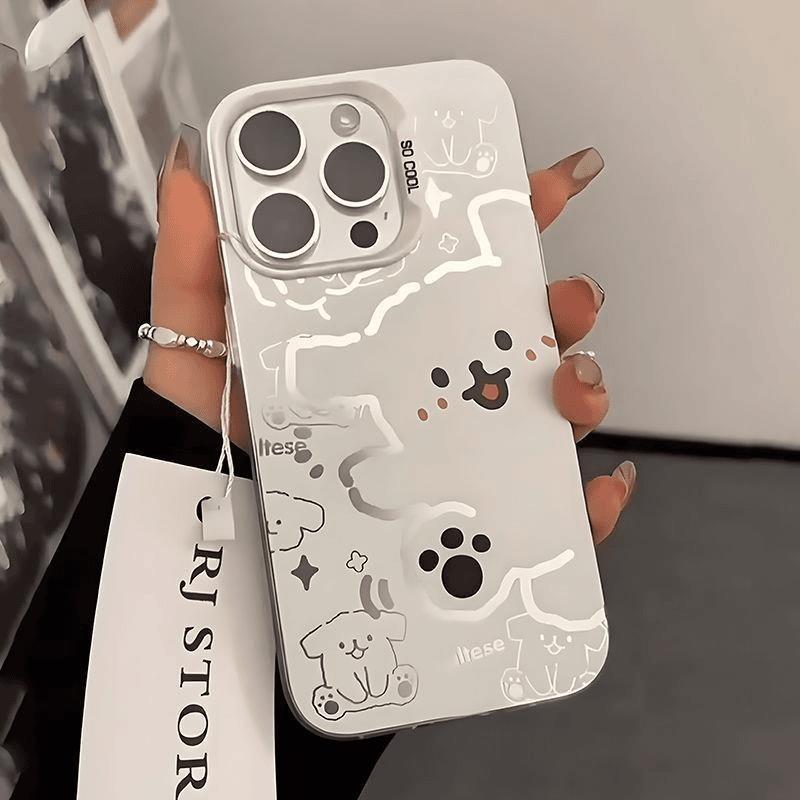 Line Puppy for Apple 17promax phone case 16 Huawei pura80 Xiaomi 15Reno matte s50