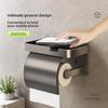 Wall-Mounted Waterproof Toilet Paper Holder - Punch-Free Bathroom Tissue Box