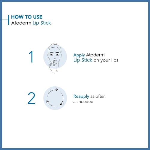 [Genuine product] Bioderma Atoderm Lipstick 4G Lip Balm For sensitive skin that repeatedly gets dry, No coloring, No ethyl alcohol added, No parabens