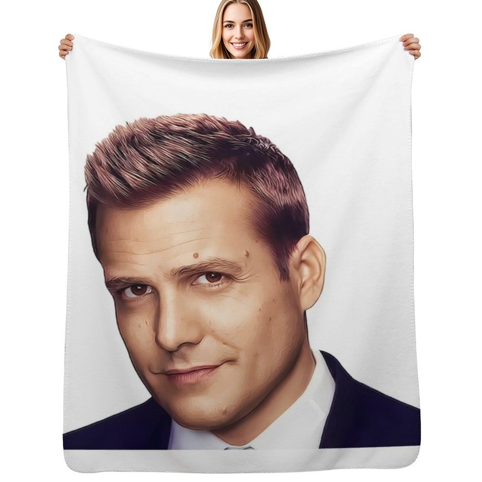 Harvey Specter - Suits Throw Blanket Stylish Couch Blanket for Home Living Room Size: 75*100cm, Weight: 230 GSM