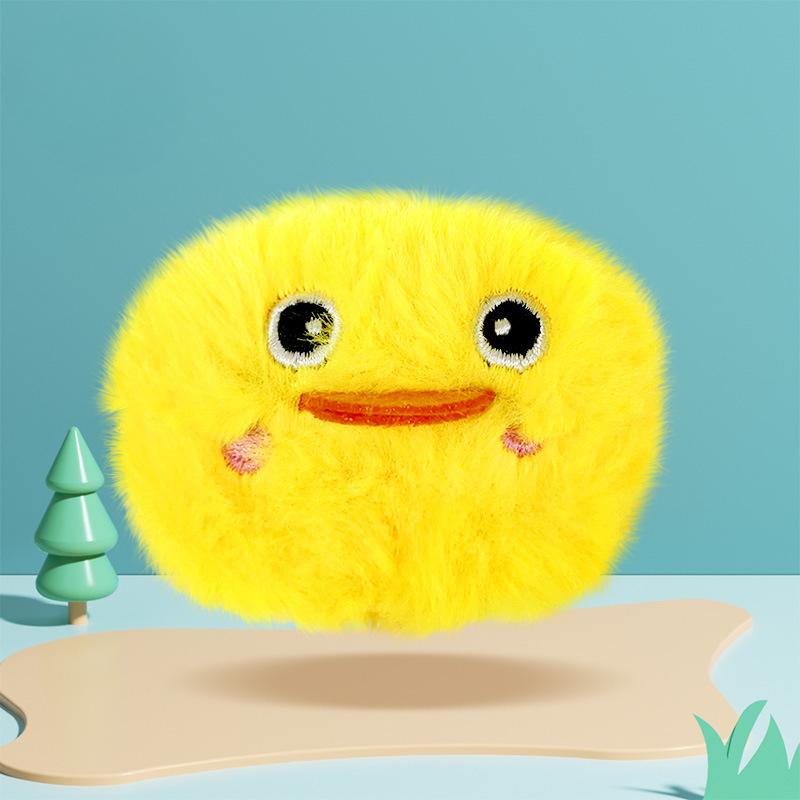 Haustier Bellender Ball Plüsch Sound Spielzeug Cartoon Tier Lustige Katze Ball Kratzfest und Bissfest Katze Selbstbefriedigung Stressabbau Spielzeug