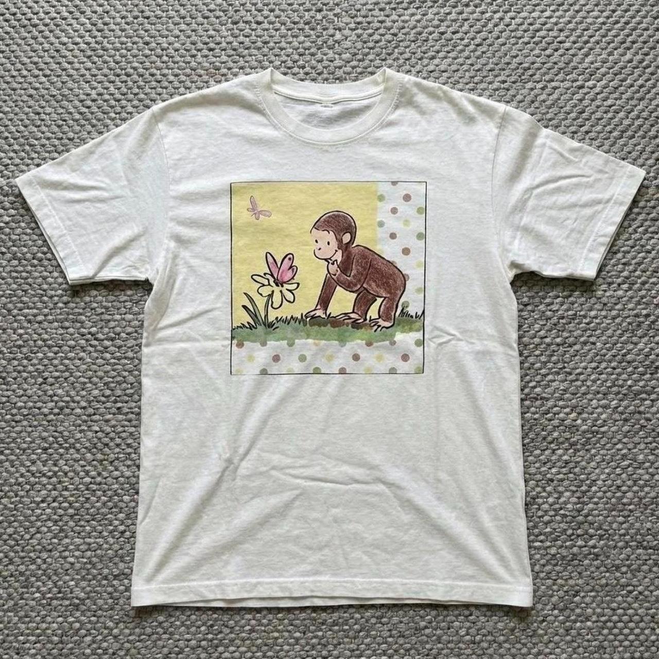Curious George Monkey Cartoon Unisex T-shirt S-5XL XXL