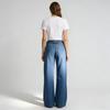 Womens Straight Leg Jeans High Waist Loose Vintage Denim Pants Casual Wear