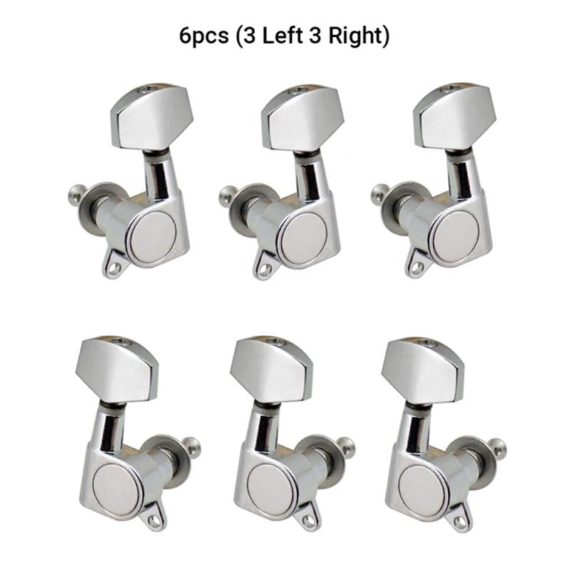 

6Pcs Acoustic Guitar Tuners String Tuning Pegs Keys Machine Heads Locking Tuners 3L3R For Electric