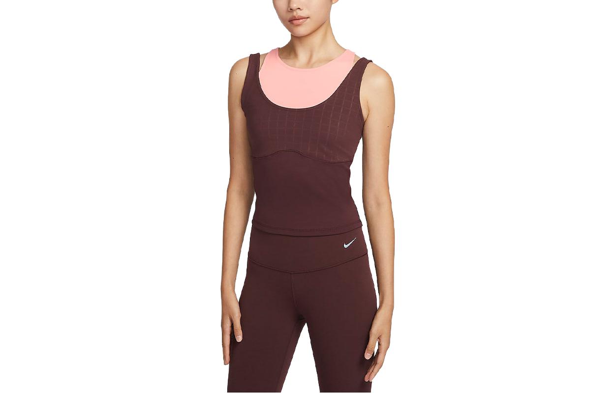 Nike Dri Fit Sleeveless Sports Shirts Women s Earth Umber Other FB4582-618 M