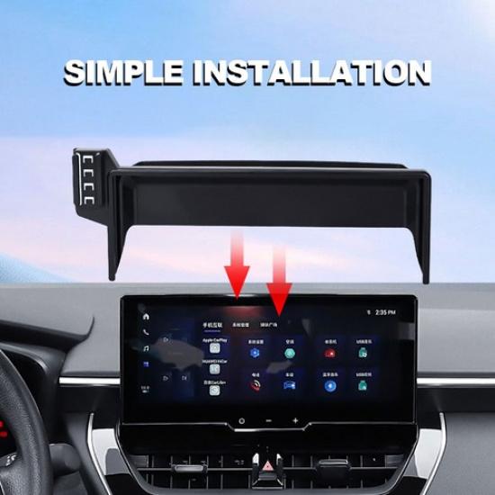360° Rotating Car Phone Holder For -2024 Toyota Corolla With 8" Touchscreen