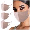 3PC Adult Woman Polka Dot Print  Washable Safet  Haze Face Mask