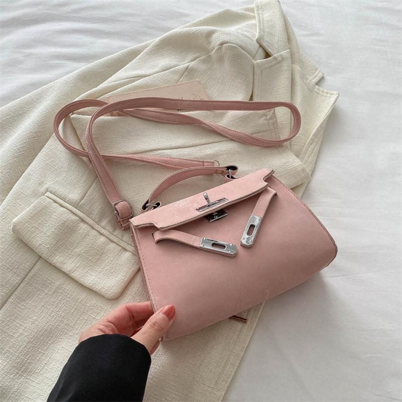 Fashionable Spring Small Shoulder Bag For Women Unique Street Style Pu Leather Material розовый