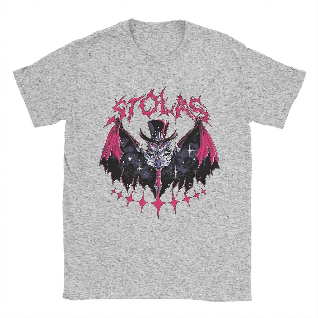 Stolas Hazbins Hotels Pánská trička Ležérní 100% bavlněná trička s kulatým výstřihem a krátkým rukávem Oblečení plus size