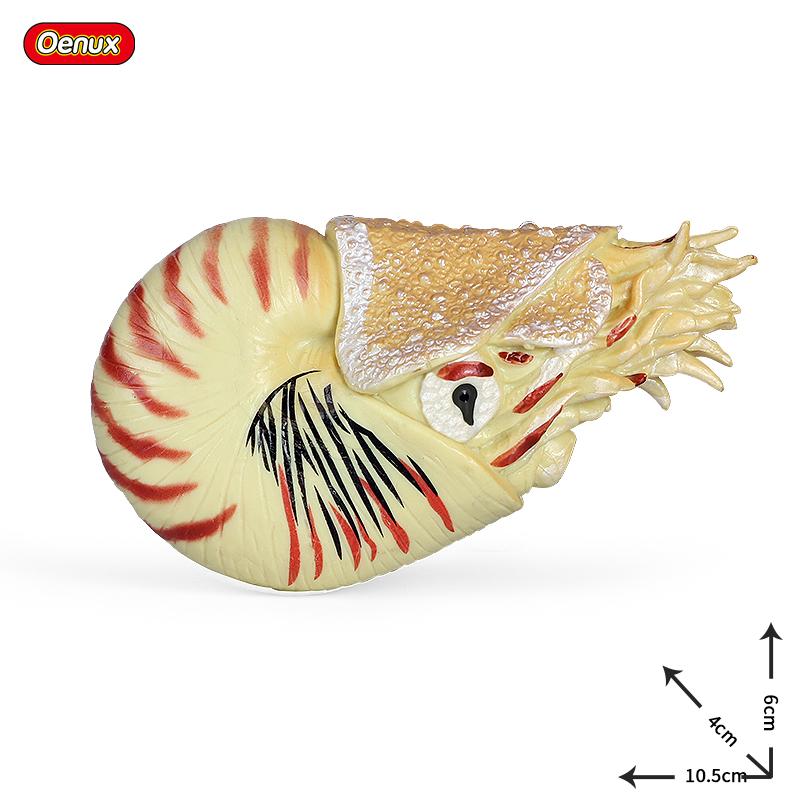 Oenux Ocean Animals Simulation Hermit Crab Nautiloidea Octopus Sea Life Model Figurines Action Figures Collection Kids Toy Gift