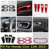 Dashboard Frame / Inner Door Armrest Panel Handle Bowl Decoration Cover Trim For Honda Civic 11th -2024 Accessories Interior
