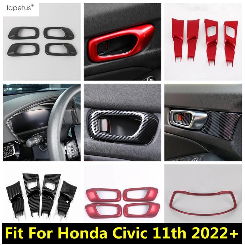 Dashboard Frame / Inner Door Armrest Panel Handle Bowl Decoration Cover Trim For Honda Civic 11th -2024 Accessories Interior