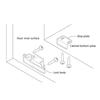 Reliable Cabinet Door Lock Hardware Modification Durable Furniture Lock Easy to Install Drawer Retainer Lock Hardware