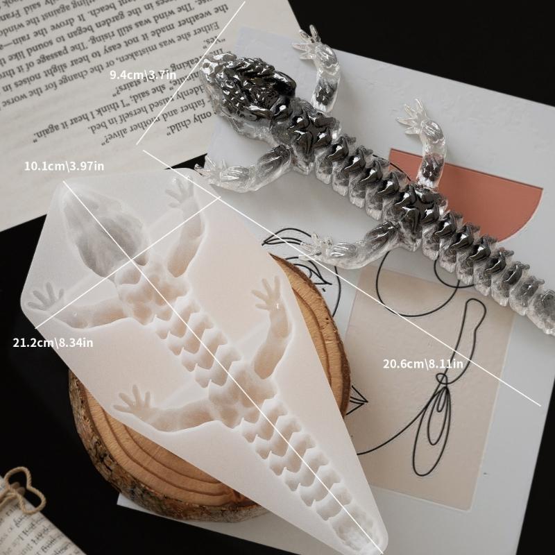 Dragon Crystal Ornament Mold Cute Animal Theme Candle Mould Epoxy Resin Mould for Jewelry Making and Handmade Craft