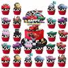 Car-Themed Birthday Party Set: Banner, Cake Topper, Tablecloth, Balloons.