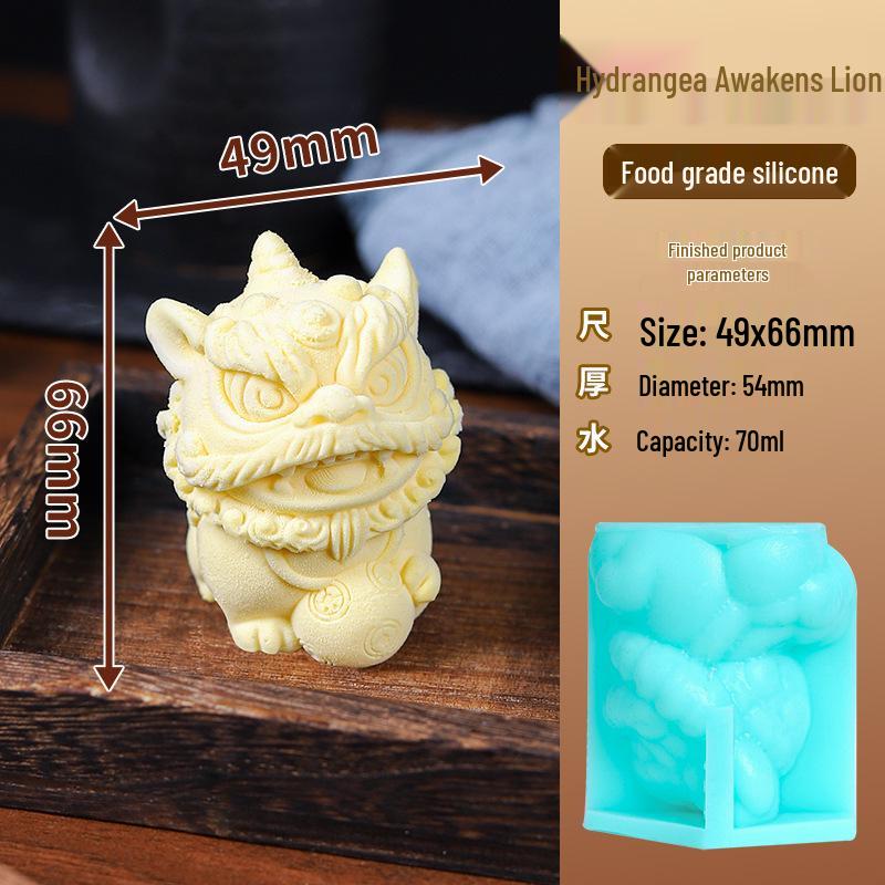 In-Stock Silicone Sheep Mousse Mold - 3D Cartoon, Food-Grade, Cute & Creative Design