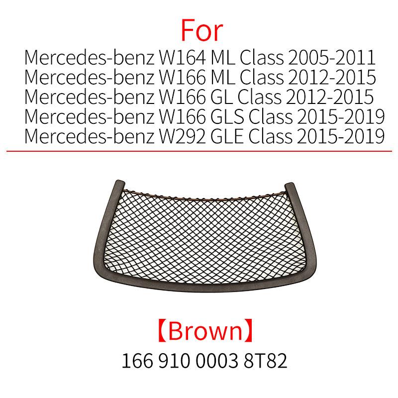For Mercedes W164 W166 W251 Car Seat Back Panel Leather Backrest Storage Pocket Cover Accessory For Benz ML GL R GLE GLS Class