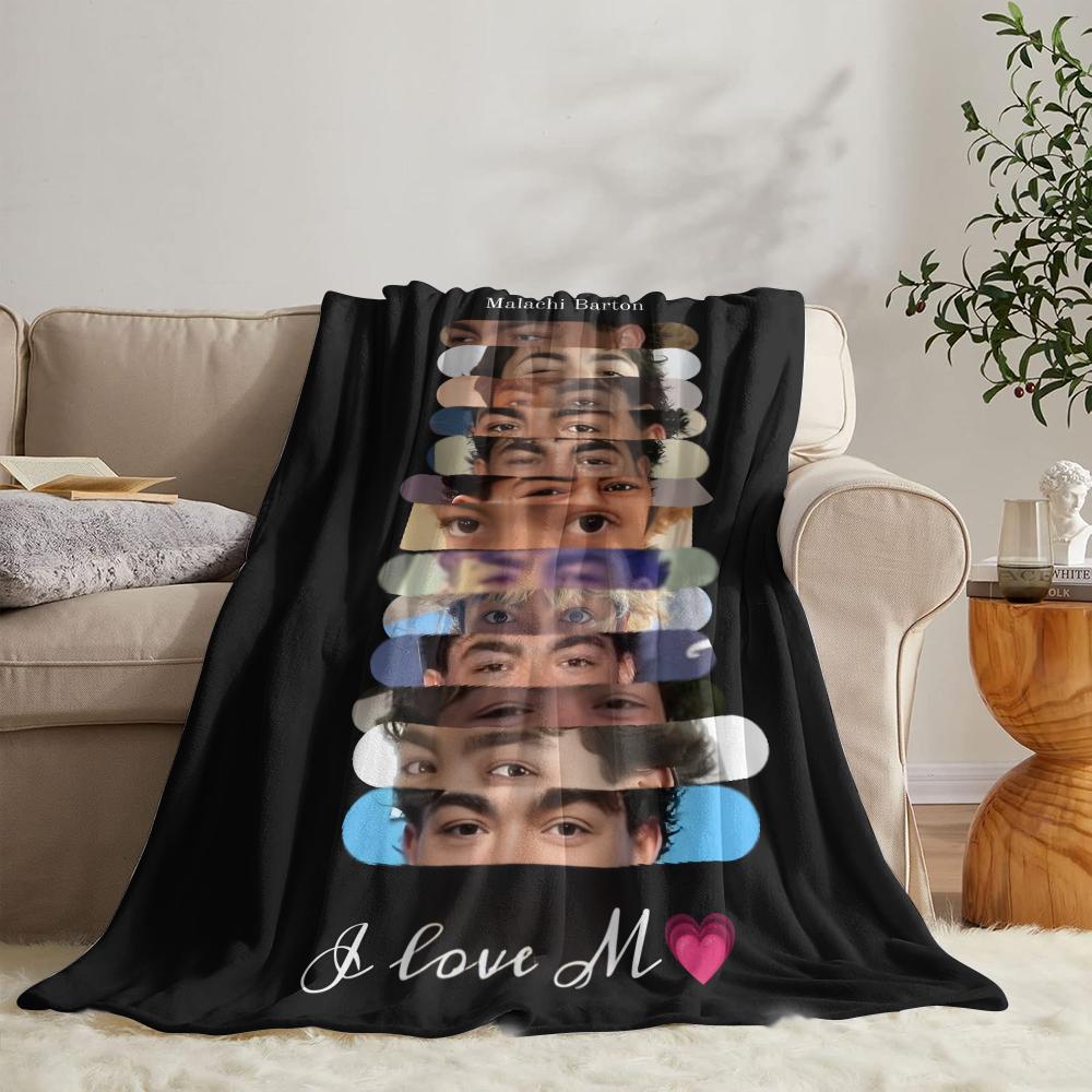 

GUOYU Blanket Love Mmalachi Barton Throw Soft Flannel Throw Summer Blanket Lightweight Cozy Nap Blanket for Sofa Bed Travel 75x100cm (30x40inch)