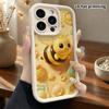 Phone Case: 2D Flat Design Suitable for iPhone 18 17 16 15 14 13 Pro Protective Case, Cartoon Little Bee, Perfect Christmas and Halloween Holiday Gift