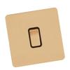 Button Plate Switch Imitation Gold Color Double Control Stainless Steel Panel Wall Push Button