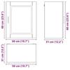 VidaXL Armoires murales de cuisine 2 pcs Porto blanc bois d'ingénierie, meuble mural de cuisine, armoire pour mur de 854038